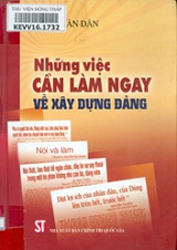 Những việc cần làm ngay về xây dựng Đảng