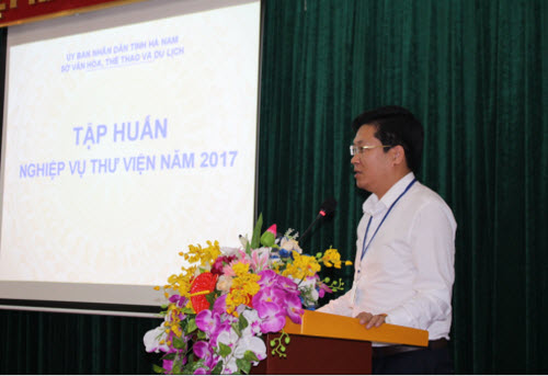 Thư viện tỉnh Hà Nam tổ chức lớp tập huấn nghiệp vụ thư viện cơ sở năm 2017