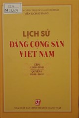 Lịch sử Đảng cộng sản Việt Nam, Tập I (1930 – 1954)