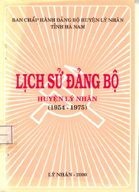 Lịch sử Đảng bộ huyện Lý Nhân 1954-1975