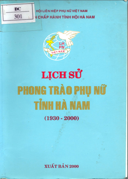 Lịch sử phong trào phụ nữ tỉnh Hà Nam 1930-2000