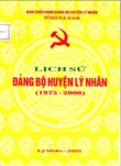 Lịch sử Đảng bộ huyện Lý Nhân 1975-2000