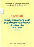 Lịch sử truyền thống cách mạng của Đảng bộ và nhân dân xã Tượng Lĩnh 1930-1995