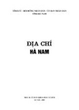 Địa chí Hà Nam