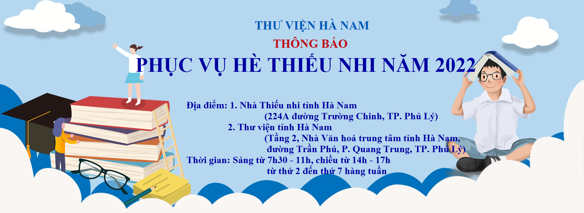 Thông báo phục vụ hè thiếu nhi năm 2022