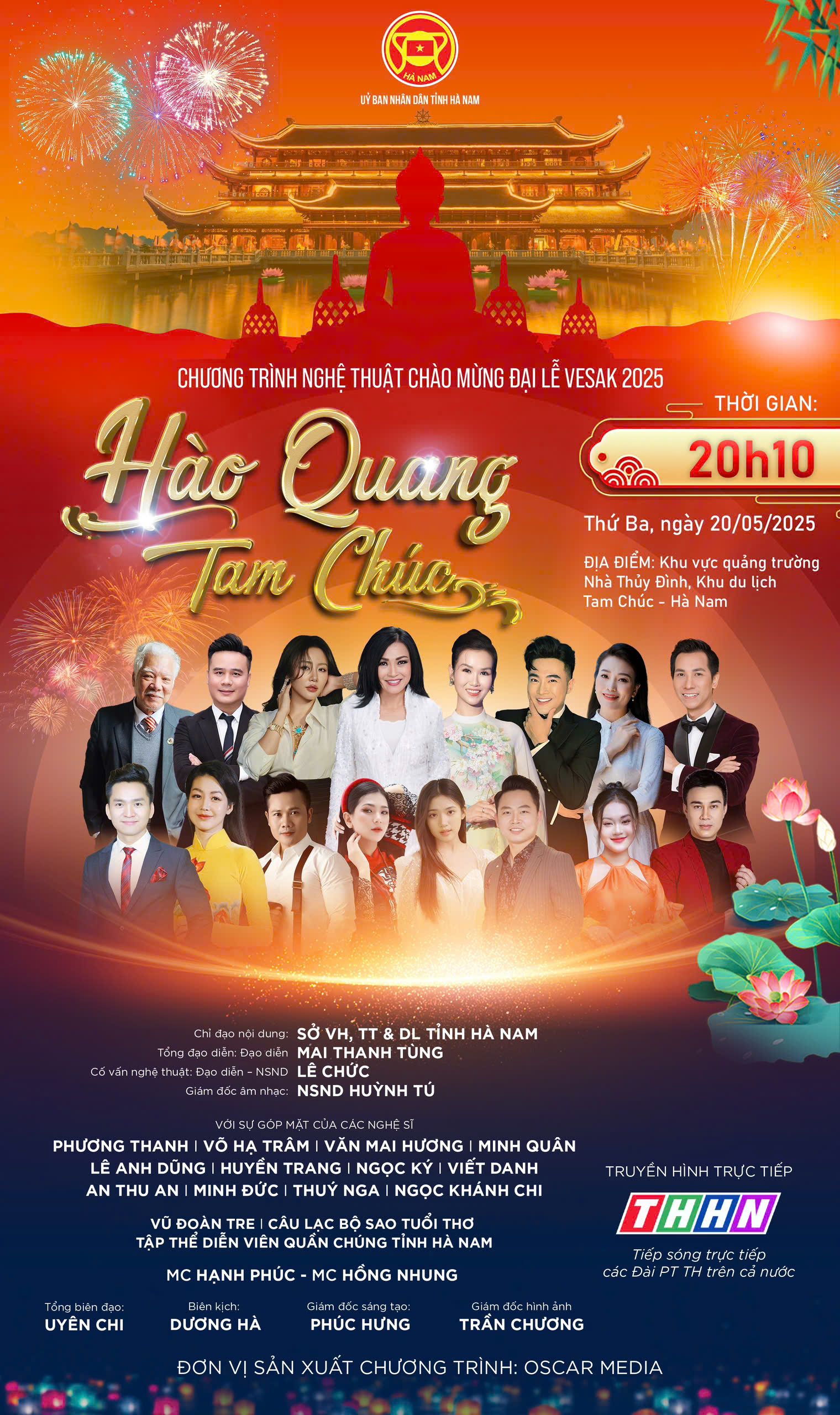Mừng Đại lễ Vesak Hà Nam 2025 trong chương trình "Hào quang Tam Chúc" tại Tam Chúc, Hà Nam!