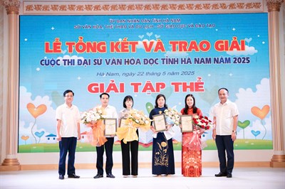 Lễ Tổng kết và trao giải Cuộc thi Đại sứ văn hóa đọc tỉnh Hà Nam năm 2025